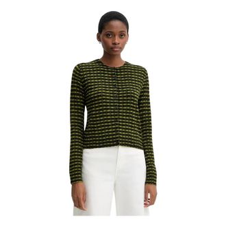 Benetton Cardigan met grafische print - Dames - Vesten - Veelkleurig - XS - Truien & Vesten