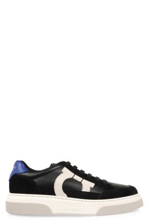 Ferragamo Leather Low-Top Sneakers