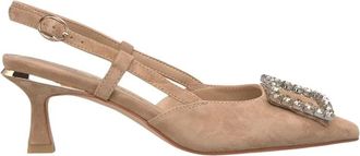 Alma En Pena Schoen met lage hak en versiering - Dames - Pumps - Bruin - 41 EU - Schoenen