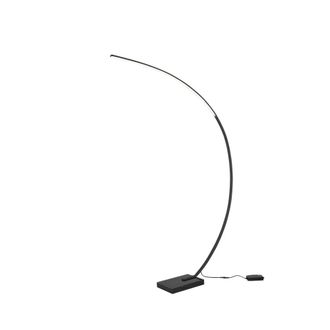 Trio Leuchten L&aacute;mpara De Pie De Arco Negro Bangkok Led Dimmer Trio Lighting