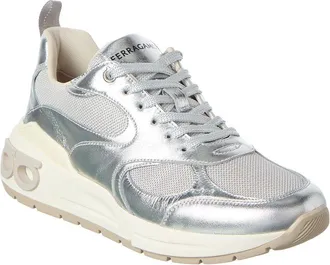 Ferragamo Leather & Mesh Sneaker