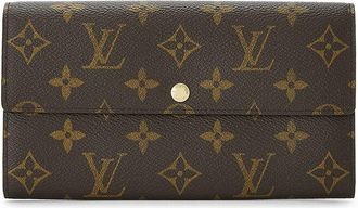 Louis Vuitton Brown Monogram Coated Canvas Porte Monnaie Credit (Authentic Pre-Loved)
