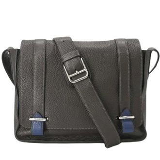 Herm&egrave;s Pre-owned Caporal Schoudertas - Heren - Pre-owned - Bruin - Maat: ONE Size Leer