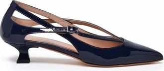 Isabelle Paris Blue Patent Leather Pumps