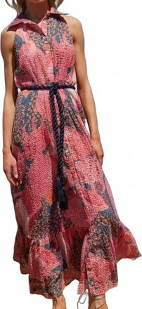 Oliphant Maxi Shirt Dress In Nautilus Navy