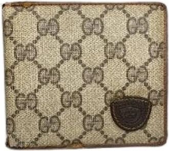 Gucci Pre-owned Ophidia Kaarthouder/Portemonnee - Dames - Vintage Accessoires - Beige - ONE Size - Leer - Vintage