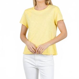 Elliott Lauren Silvie Short Sleeve Tee In Daffodil