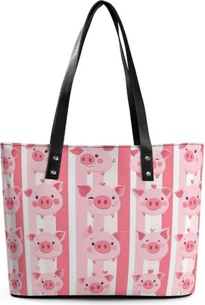 Generic Cute Pigs Tote Bags for Women Cute Shoulder Purses Handbags