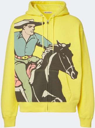 J.W.Anderson Printed cotton jersey hoodie