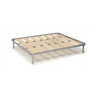 Talamo Italia Talamo Italia - Dmora - Somier Cuadrado Y Medio Dgregor, Base Ortop&eacute;dica De Listones Anchos, 100% Made In Italy, 120x190h31cm