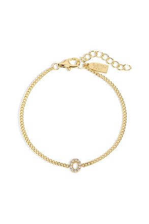 Electric Picks Initial Bracelet in Gold - O at Nordstrom, Size 6.5