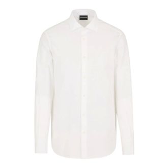 Emporio Armani Overhemden, Heren, Wit, S, Witte Casual Overhemden 6D1C861Niuzf 119