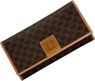 Celine Pre-owned Wallets, female, Brown, Size: ONE SIZE Pre-owned Long Wallet (Bi-fold)