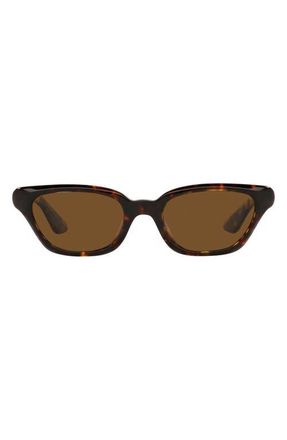 Oliver Peoples x KHAITE 1983C 52mm Irregular Sunglasses in Dark Tortoise at Nordstrom