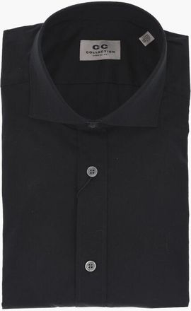 Corneliani CC COLLECTION Cotton Poplin Shirt With French Collar size 41