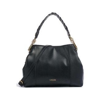 Liu Jo Handbags, female, Black, Size: ONE SIZE Ecs M Satchel