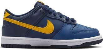 Nike Girls Dunk Low - Girls Grade School Basketball Shoes Midnight Navy/Varsity Maize/Obsidian Size 3.5