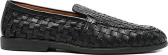 Santoni Woven Loafers