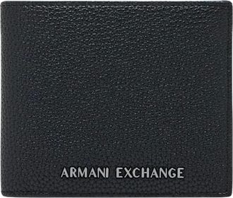 A|X Armani Exchange Bi-fold portemonnee - Heren - Accessoires - Zwart - Maat: ONE Size Leer