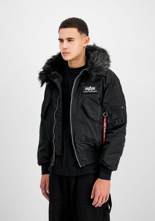 Alpha Industries Winterjacke ALPHA INDUSTRIES 45/P Hooded Custom, Herren, Gr. XXL, schwarz (schwarz, schwarz), Obermaterial: 100% Nylon; Futter: 100% Nylon; F&uuml;llung: 1