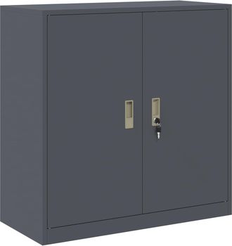 vidaXL Armario De Almacenamiento Antracita 90 X 40 X 90 Cm Acero Vidaxl