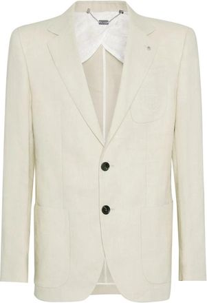 Billionaire Boys Club Linnen Blazer - Heren - Blazers - Beige - L - Linnen - Jassen