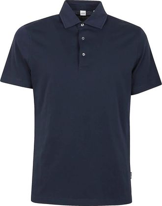 Aspesi Katoenen Jersey Polo - Heren - Polos - Blauw - S - Katoen - Tops