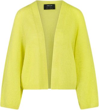 Marc Cain Gebreide vest van Duitsland- lichtgewicht - Dames - Truien - Groen - Maat: XS Wol