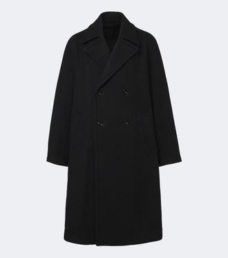 Christophe Lemaire Double-breasted wool and alpaca coat