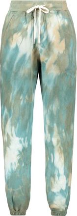John Elliott + Co Tie-Dye Katoenen Track-Pants - Heren - Sweatpants - Groen - S - Katoen - Broeken