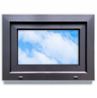 OEM Ventana De Pvc Color Antracita, 70x50 Mm, Izquierda, Nueva, Oscilobatiente, Doble Acristalamiento