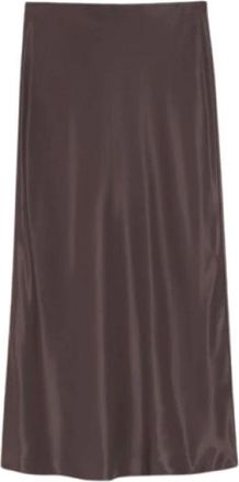 HUGO BOSS Falda Midi - Skirts - Mujer - Marr&oacute;n - S
