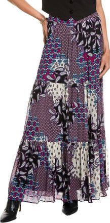BA&SH Ba&Sh Silk-Blend Maxi Skirt