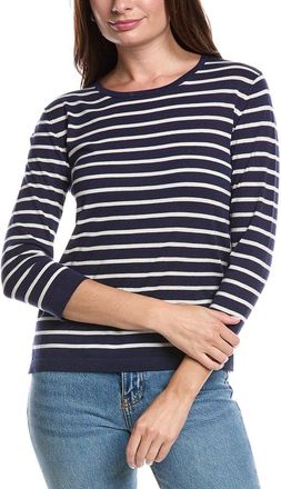 Forté Cashmere Coastal Silk & Cashmere-Blend Sweater
