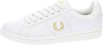 Fred Perry Sneaker in leer en rubber - Heren - Sneakers - Wit - 44 EU - Leer - Schoenen