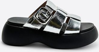 Intentionally blank Nell Platform Slide Sandals