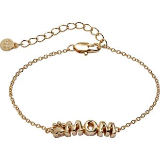 Alex and Ani Pet Mom Inline Bracelet in Gold at Nordstrom