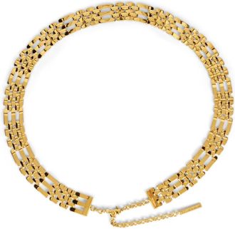 Alberta Ferretti Geometrische Ketting - Dames - Kettingen - Geel - S - Accessoires