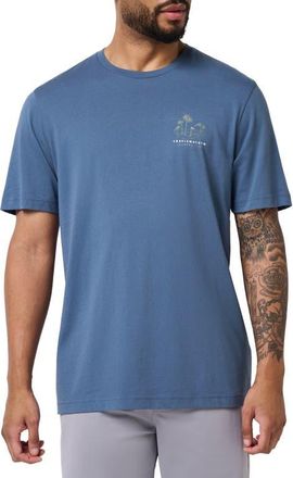 Travis Mathew Putt Place Graphic T-Shirt in Bering Sea at Nordstrom, Size Xx-Large