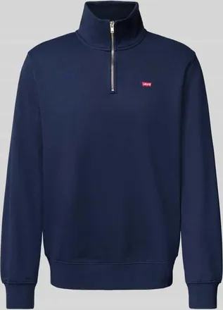 Levi's Sweatshirt mit Troyer-Kragen in Marine, Größe L