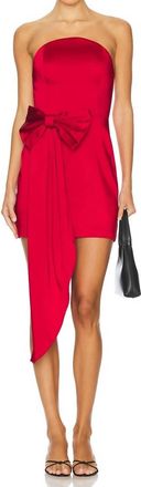 Amanda Uprichard Venice Dress In Ruby
