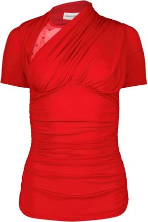 Marine Serre Donna, Camicette, Rosso, M, new