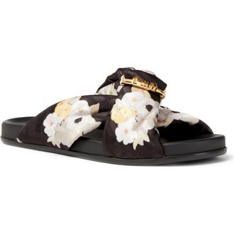 Fendi Feel Knot Slide Sandal in Nero Multicolor at Nordstrom, Size 10.5Us