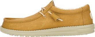 HeyDude Wally Stretch Canvas, Men Casual Slip-On Shoes, Cumin Brown/Stone Grey, M8