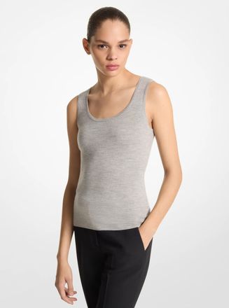 Michael Kors Bette Cashmere Scoopneck Tank