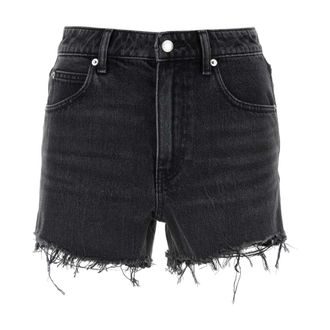 Alexander Wang Alexander Wang, Denim Shorts, female, Black, Size: W26 Black Denim Shorts