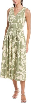 Anne Klein V-Neck Seam Detail Patio Dress