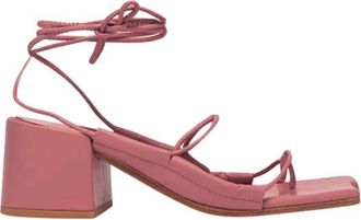 Marques Almeida Pink Strappy 60 Leather Sandals Size 40