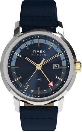 Timex Marlin GMT Bracelet Watch, 40mm in Blue at Nordstrom