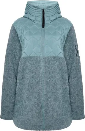 Didriksons 1913 Bibi Fullzip 2 Fleecejacke f&uuml;r Damen | grau/t&uuml;rkis